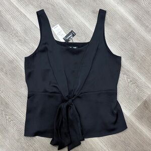 Express Black Tie-Front Tank Top- Size L